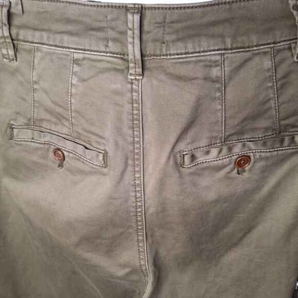 Anthropologie CHINO Wide-Leg Cropped Pants – Size 8 – Sage Green - Picture 6 of 8